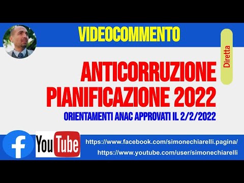 Anticorruzione: pianificazione 2022 e orientamenti ANAC (4/2/2022)