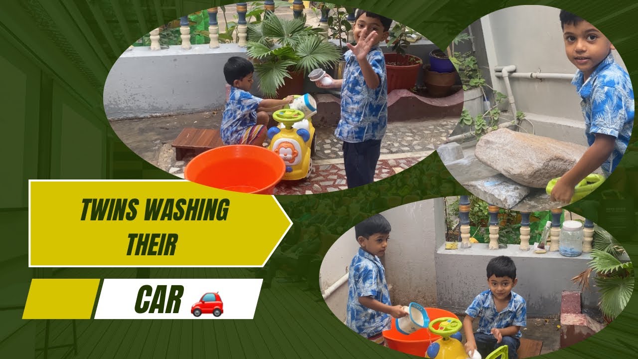 Kian & Kitto Wash Their Toy Car 🧽🚗 | Twins Fun Playtime | Kiankitto