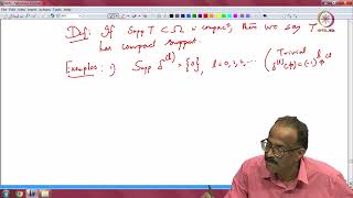Lec 17 Order and support of a distribution