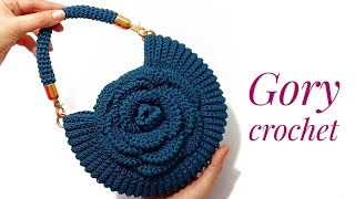 :        Crochet flowe bag.   . Tas bunga rajutan