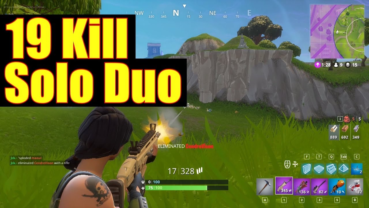 Fortnite BR Solo Duo [19 Kill Win] - YouTube