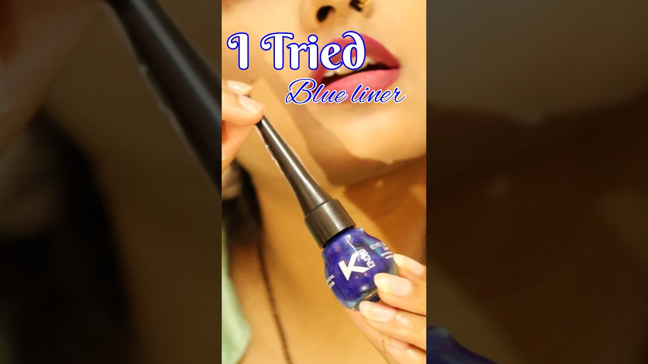 Blue Eyeliner Look for Beginners 💙 Easy Colored Eye Makeup Tutorial 