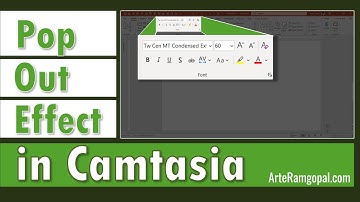 Camtasia Pop Out Effect