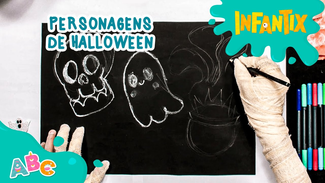 Como desenhar personagens do halloween?