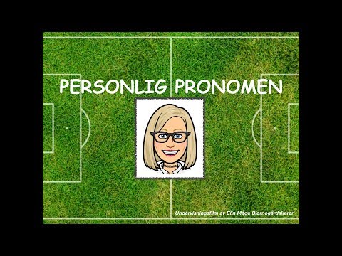 Personlig pronomen