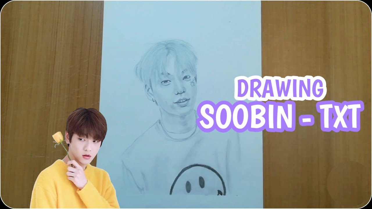 How To Draw SOOBIN | Drawing TXT | Dibujo Kpop - thptnganamst.edu.vn