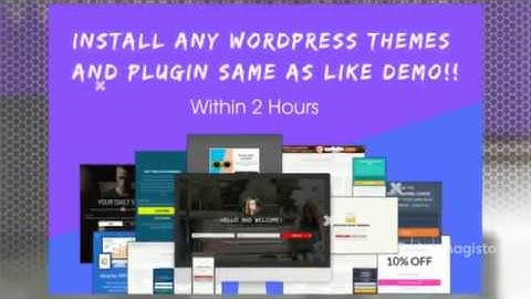 Install Wordpress, Customize Theme And Plugin Like Demo In 2 Hours