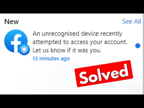 Facebook an unrecognised device recently attempted to access your account let us know if it was you