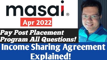 Masai School INCOME SHARING AGREEMENT Explained | Pay Post Placement Program | Full Stack Developer