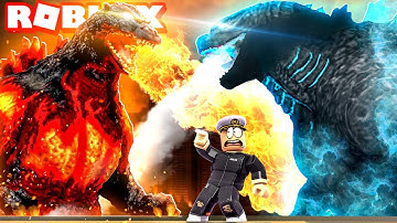 FIRE GODZILLA vs ICE GODZILLA in ROBLOX