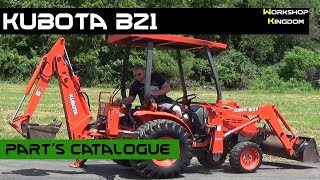 Kubota B21 Parts Catalogue Manual - English - Download Pdf