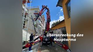 MKC30 Hoeflon Minikran Spidercrane Montagekran stärkster Kran