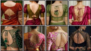 Latest Indian Saree Blouse Designs Saree Blouse Design Boat Neckblouse Back Neck Designs