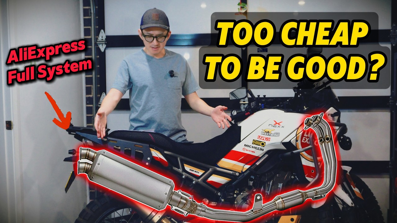 Установка ДЕШЕВОЙ полной выхлопной системы для CFMOTO 450MT | Сравнение звука и полный обзор