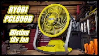 Review  Ryobi fan PCL850B