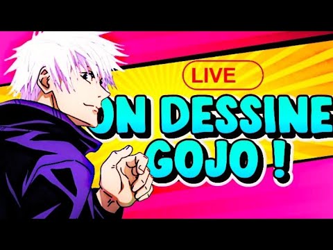 LIVE : ON DESSINE GOJO 🔥🌀