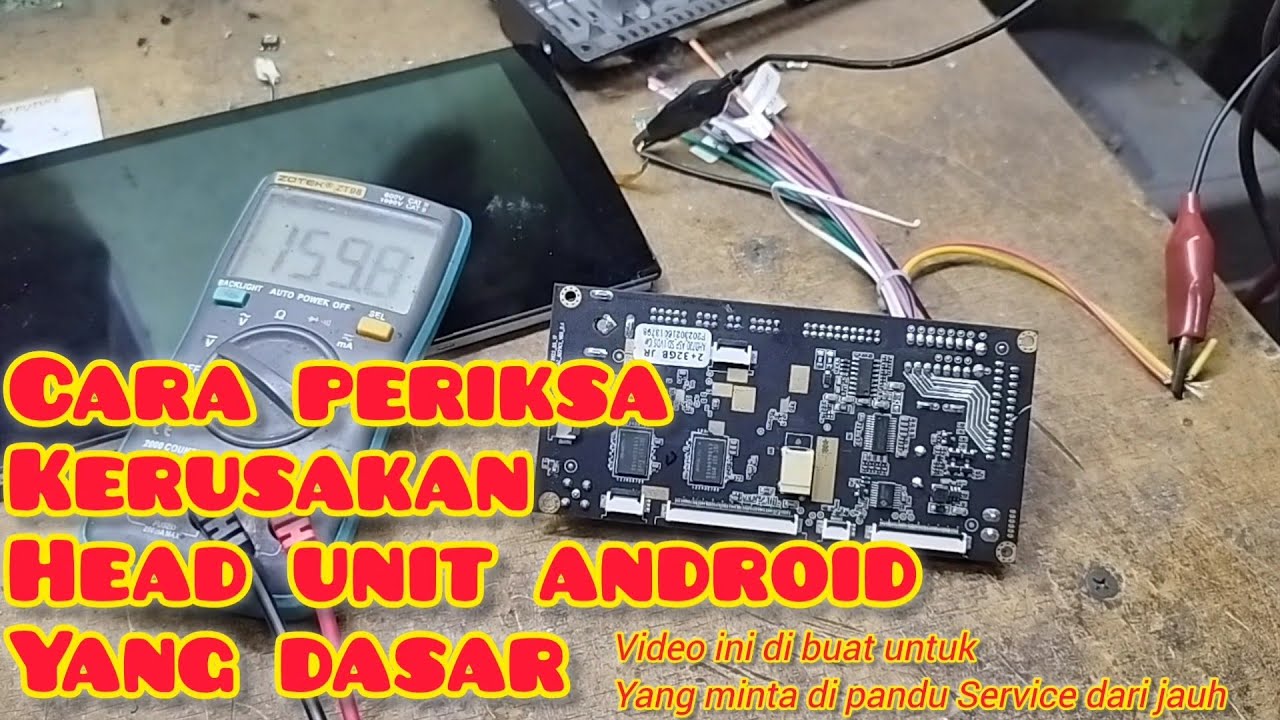 Cara ukur test point head unit android (cara ukur tegangngan,mencari kerusakan)