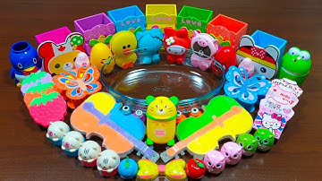 MIXING RANDOM THINGS INTO CLEAR SLIME || RELAXING SLIME VIDEO || ALEX SLIME