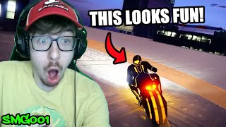 THIS LOOKS FUN! | SML Gaming - GTA 5 TRON BIKES! Reaction!