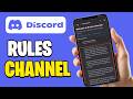 Setup Rules Channel In Discord On Mobile (Step By Step)