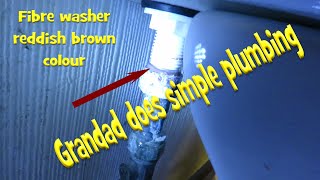 Grandad does simple plumbing Replacing a fibre washer 200527