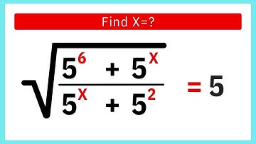 A Nice Square Root Exponential Math Simplification | Find the value of x