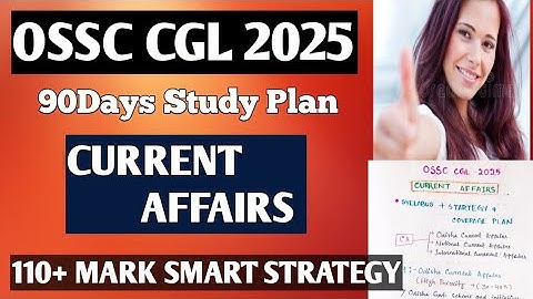 OSSC CGL 2025 - Actualiteiten // Studieplan van 90 dagen // Syllabus + Strategie