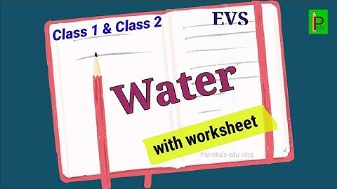 Water Lesson Explanation with Excercise || EVS Class 1 and Class 2