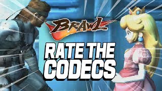 RATE THE...CODECS?! Smash Brawl Snake Codecs w/Maximilian