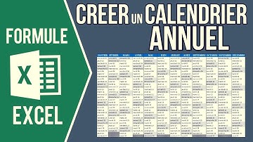 EXCEL - CRÉER UN CALENDRIER ANNUEL AUTOMATIQUE 📅 (+ Fichier à télécharger)