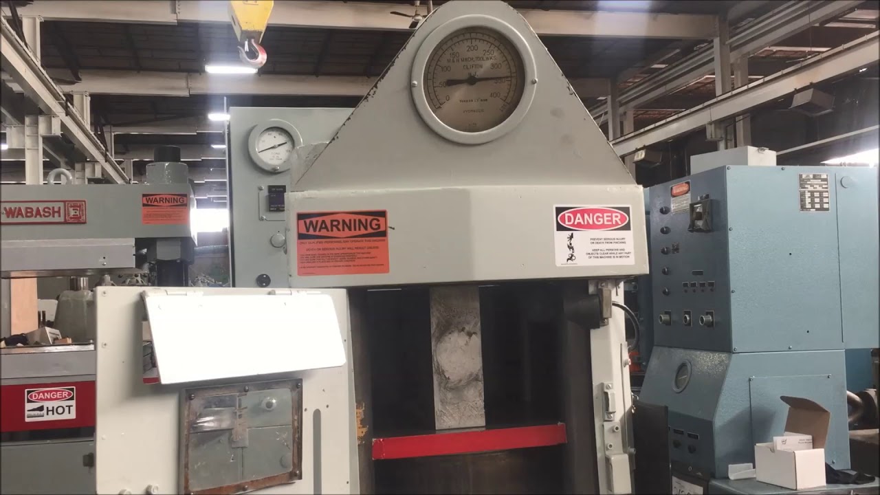 Used 400 Ton M&N Hydraulic Hobbing Press, 26834 YouTube