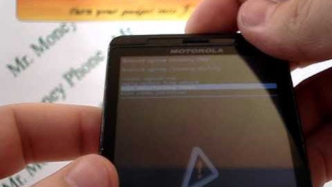 Motorola Droid X (External) HARD RESET Wipe Data Master Reset (RESTORE to FACTORY condition)