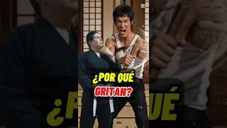 🥋😱 ¿GRITAN al lanzar un GOLPE? 🤯 #Dato #BruceLee #ArtesMarciales #MrBeastStyle
