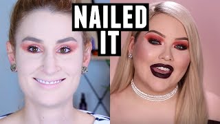 I TRIED FOLLOWING A NIKKIETUTORIALS MAKEUP TUTORIAL | IT DIDN'T GO WELL BUT IT'S NOT HER FAULT