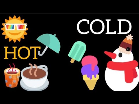 Concept of Hot & Cold for kids|Comparison for kids|Learn Pre-school concept|Hot Cold #Sheeladeymaam