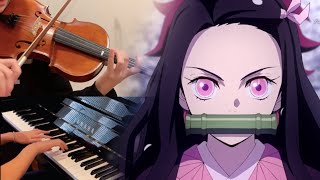 Kimetsu No Yaiba: Demon Slayer OP 'Gurenge' by LiSA (Piano & Violin Cover) | Memoranda Music