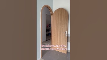 Mẫu cửa vòm nhựa composite cho cửa phòng ngủ ✅Sang  trọng - hiện đại ##cửanhuacomposite #xuhuong