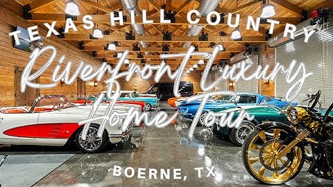 Tour Inside Texas’ Most Stunning Hill Country Riverfront Estate with Pool & Car Barn