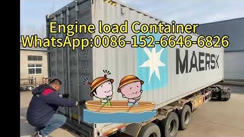 Original Ricardo Diesel Engine  40ft Container Loading Best Power Solution for Generators