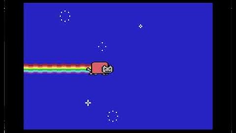 Nyan Cat on C64 (Running on VICE) [MOST VIEWED VIDEO]