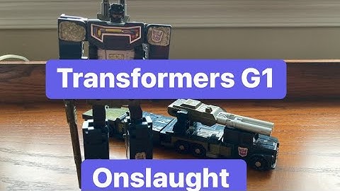 Transformers G1 Combaticon Onslaught Review and how much this 1986 Decepticon is worth.