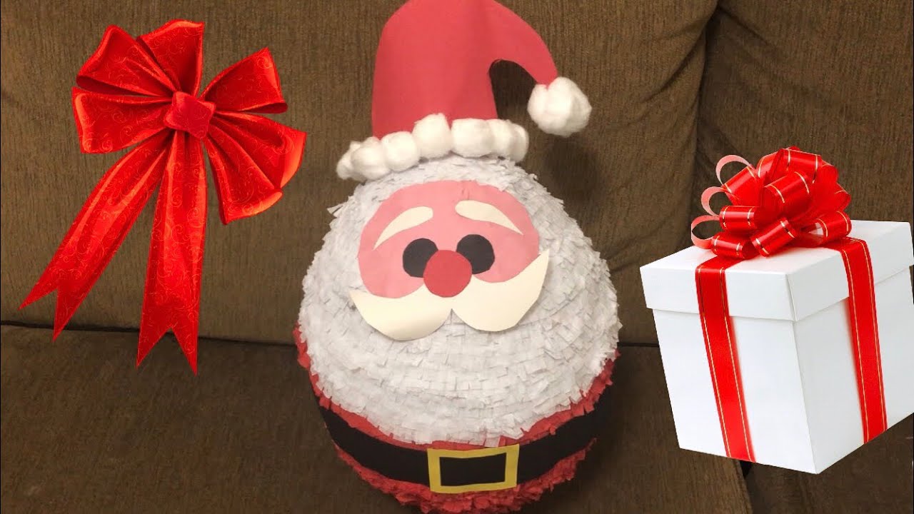 licencia Esmerado Moda Tutorial de Piñata de Santa Claus 🎅🏼❤️|| How to make a santa claus piñata💕||  Piñata Navideña🌲 - YouTube