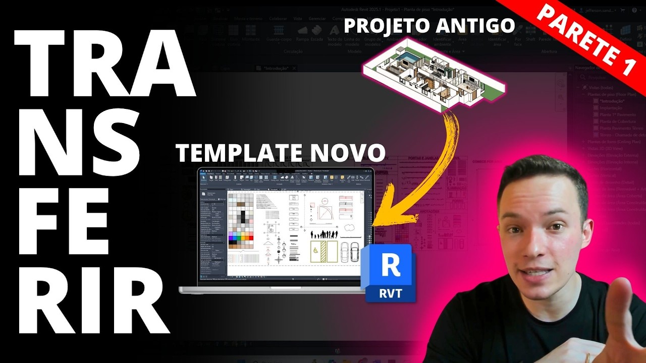 Como Inserir um Projeto em um Novo Template no Revit | Parte 1 - YouTube