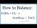 Balancing Chemical Equations Concepts