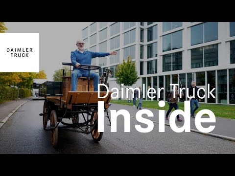 Driving legend at Daimler Truck Campus
