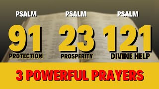 Psalm 91,  Psalm 23, Psalm 121: for protection, prosperity and divine help