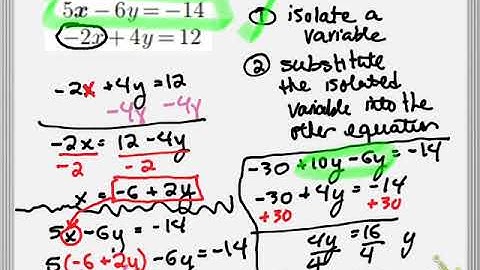 math 082 2.2 substitution one solution