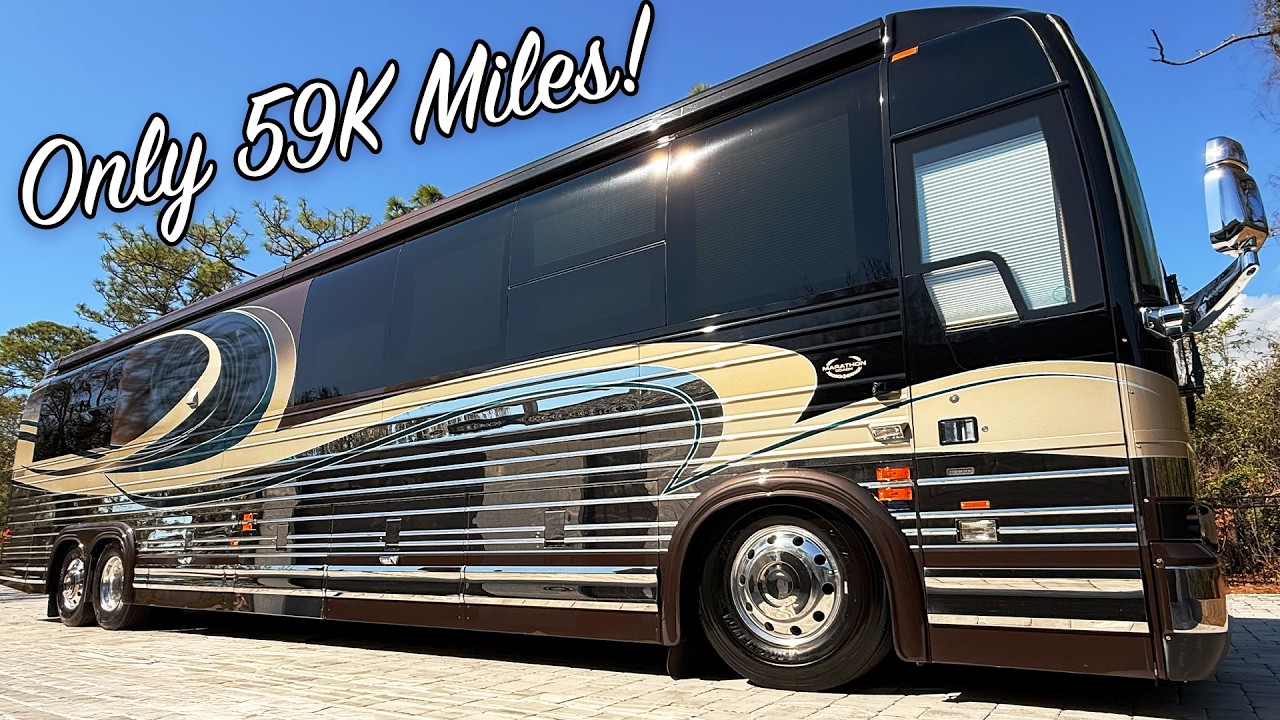 One Owner Garage Kept Prevost Marathon Coach For $550,000!