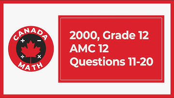 2000, Grade 12, AMC 12 | Questions 11-20