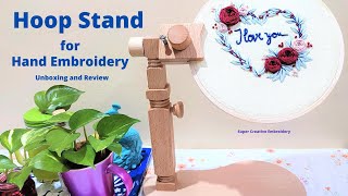 Embroidery Hoop Stand / Hoop Holder for Hand Embroidery / Cross Stitch // Super Creative Embroidery